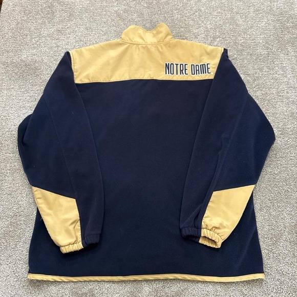 Y2K Notre Dame Full Zip Jacket Collegiate Fighting Irish Vintage Style - Picture 7 of 8